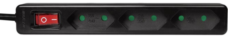 Priza/prelungitor Logilink LPS230B 3x Euro Socket, 1.5m, Black