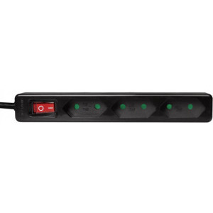 Priza/prelungitor Logilink LPS230B 3x Euro Socket, 1.5m, Black