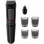 Aparat de tuns Philips Multigroom Seria 3000 6 in 1 MG3710/15, Fara fir, Lame cu ascutire automata