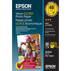 Hartie Epson Photo Glossy 10x15 cm (4x6 inch) 40 coli