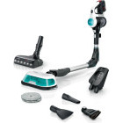 Aspirator Bosch Unlimited 7 ProHygienic Aqua BCS71HYG2, vertical cu mop, 0.3L, Negru/Alb