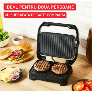 Tefal Gratar electric Inicio GC270D10, 1000W, Negru/Argintiu