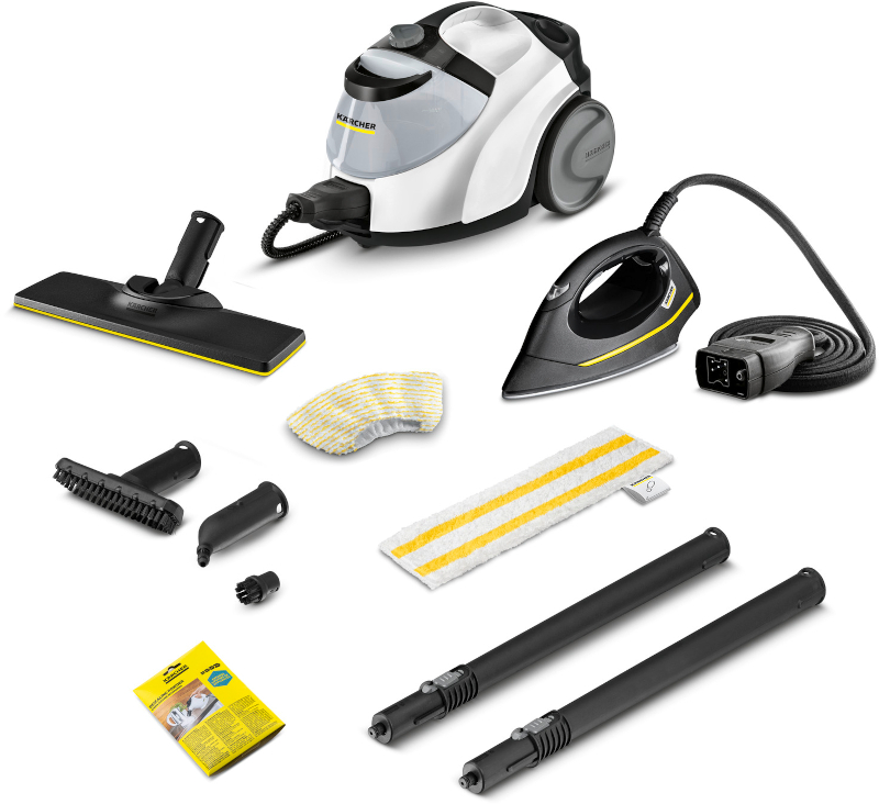 Karcher SC 5 EasyFix Iron, Aparat de curatat cu abur, 2250W, Alb/Negru