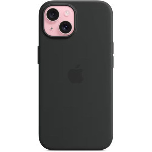 Apple Protectie pentru spate, material silicon pentru iPhone 15, culoare Black