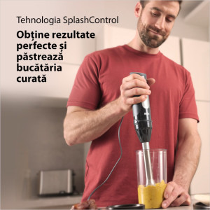 Braun Mixer vertical MultiQuick 5 Pro MQ55236M, 1000W, 0.6 L / 0.5L, Negru/Argintiu