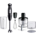 Braun Mixer vertical MultiQuick 5 Pro MQ55254M, 1000W, 0.6 L / 0.5L, Negru/Argintiu