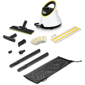 Aspirator Karcher SC 2 Deluxe, de curatat cu abur, 1500W, Alb/Negru
