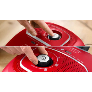 Bosch Seria 4 BGB41PET1, cu sac, 700W, 4L, Rosu