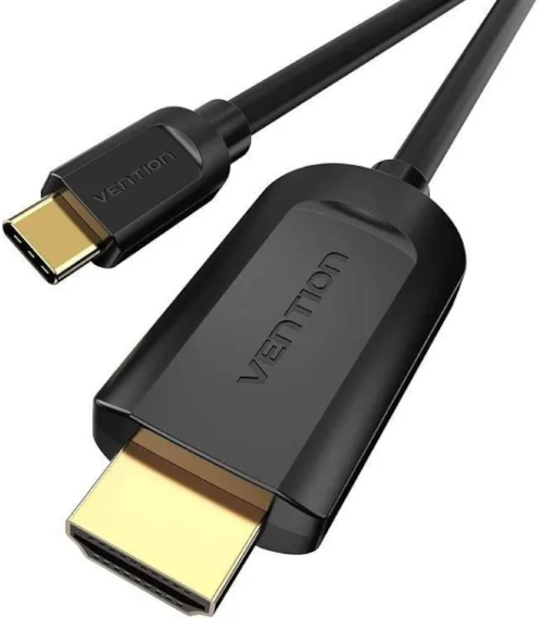 Cablu video Vention HDMI Male - USB-C Male, v1.4, 1 m, Negru