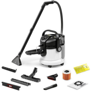 Aspirator Karcher SE 4, Aparat de curatat cu extractie, 1000W, 4L, Alb/Negru