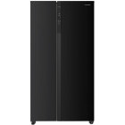Frigider Side By Side Heinner HSBS-HM532NFBKE++, 532 L, Clasa E, Full No Frost, Inverter, Display LED, Iluminare LED, 177 cm, Negru