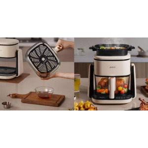 Jimmy Friteuza cu aer cald 2-in-1 AF3, 1100W, 4L, Bej