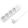 Priza/prelungitor Logilink LPS245, 4x Schuko, 1.5m, Alb