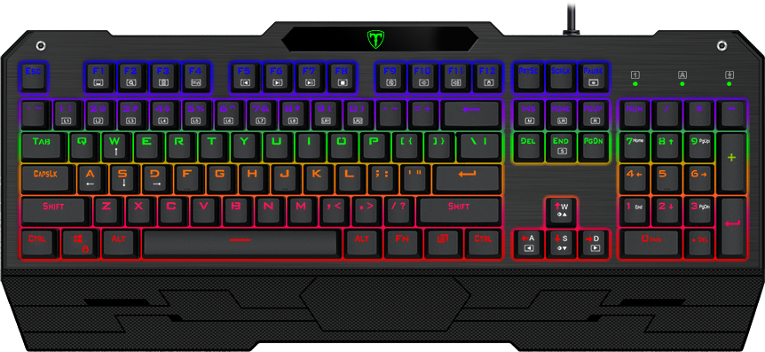 Tastatura Gaming T-Dagger Battleship mecanica Blue Switch