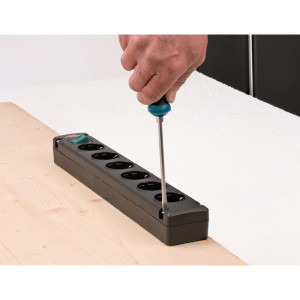Brennenstuhl Bremounta, 6x Schuko, 3m, Negru