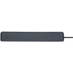 Brennenstuhl Secure-Tec, 6x Schuko, 3m, Antracit