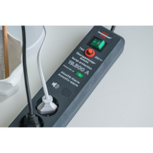 Brennenstuhl Secure-Tec, 6x Schuko, 3m, Antracit