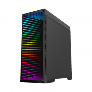 Gaming Astartes, AMD Ryzen 7 5700X 3.4GHz, 32GB DDR4, 1TB SSD + 2TB HDD, RX 6750 XT 12GB GDDR6, Iluminare RGB