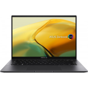 ASUS 14'' Zenbook 14 OLED UM3402YA, 2.8K 90Hz, Procesor AMD Ryzen™ 7 7730U (16M Cache, up to 4.5 GHz), 16GB DDR4X, 1TB SSD, Radeon, Win 11 Pro, Jade Black, 3Yr