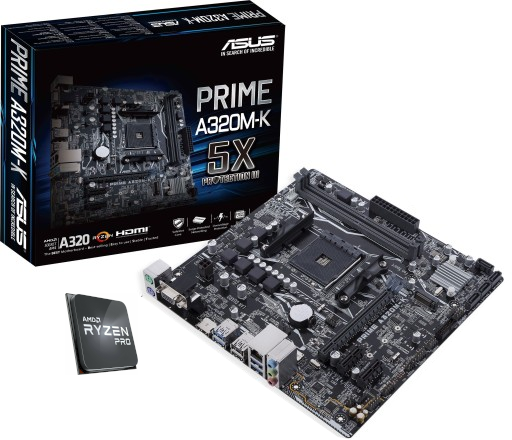 Procesor AMD Ryzen 3 PRO 3200G 3.6GHz + ASUS PRIME A320M-K (Starter KIT)