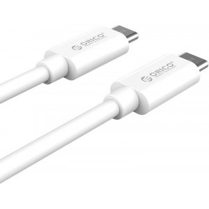 Orico CTC100M-20, USB-C la USB-C, 2 m, White, amperaj maxim suportat 5A