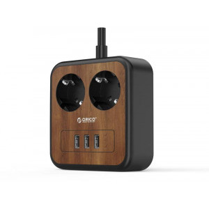 Orico APD-2A3U-EU-15W cu 3 port-uri USB lemn 1.3m