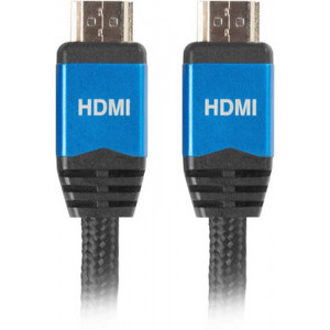 Lanberg HDMI Male - HDMI Male, v2.0, 1m, negru-albastru