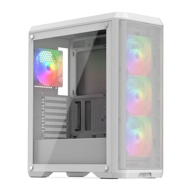 PC Gaming White Snake, Intel i5-10400F 2.9GHz, 32GB DDR4, 500GB SSD + 2TB HDD, RTX 3070 Ti 8GB GDDR6, Iluminare RGB, Windows 11 Home preinstalat (Game Ready)