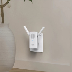 eufy Set Sonerie video cu difuzor wireless, 1080p Full HD, Autonomie 4 luni, Negru