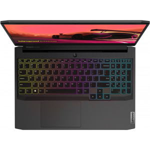 Lenovo Gaming 15.6'' IdeaPad 3 15ACH6, FHD IPS 165Hz, Procesor AMD Ryzen™ 7 5800H (16M Cache, up to 4.4 GHz), 16GB DDR4, 512GB SSD, GeForce RTX 3050 Ti 4GB, No OS, Shadow Black, 4-Zone RGB