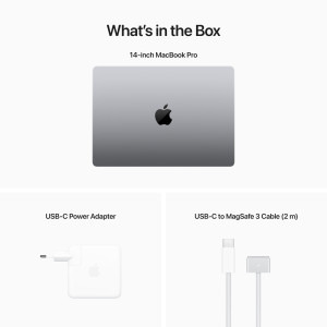 Apple 14.2'' MacBook Pro 14 Liquid Retina XDR, Apple M2 Pro chip (12-core CPU), 16GB, 1TB SSD, Apple M2 Pro 19-core GPU, macOS Ventura, Space Grey, INT keyboard, 2023