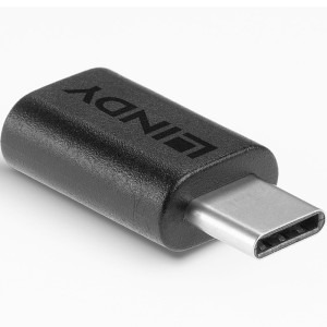 LINDY 1x USB 3.2 Tip C Male - 1x USB 3.2 Tip C Female, negru