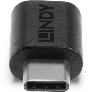 LINDY 1x USB 3.2 Tip C Male - 1x USB 3.2 Tip C Female, negru