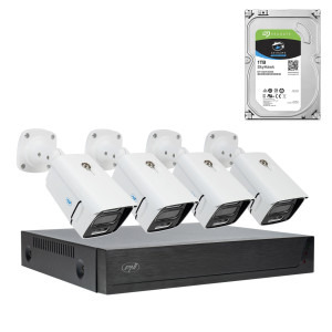 PNI House IPMAX POE + 4 camere + 1Tb