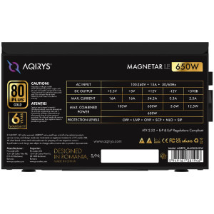 AQIRYS Magnetar LE, 80+ Gold, Cybenetics Gold, 650W