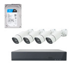 Kit Supraveghere PNI PNI-POE8-1TB + 4 camere + HDD 1TB