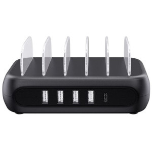 Orico Statie incarcare, 4x USB, 1x USB-C, APD-4U1C, Black