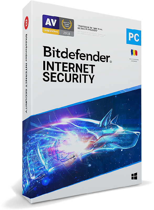 Antivirus Bitdefender Internet Security, 5 Dispozitive, 1 An, Licenta noua, Retail DVD