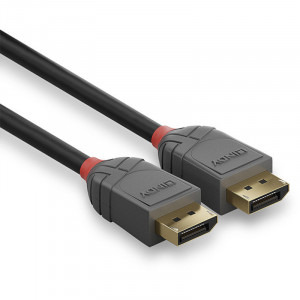 LINDY Anthra, DisplayPort Male - DisplayPort Male, v1.1, 15m, negru-gri
