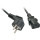 Cablu componente LINDY Schuko Male - IEC 320 C13 Female, 3m, negru