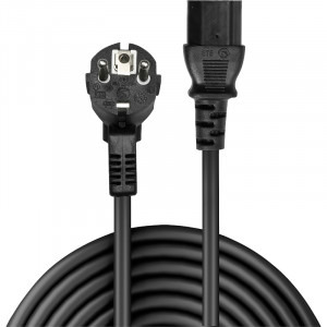 LINDY Schuko Male - IEC 320 C13 Female, 3m, negru