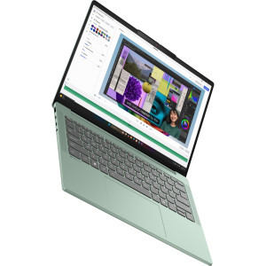Lenovo 14'' IdeaPad Slim 5 14IPH11, WUXGA OLED, Procesor Intel® Core™ Ultra 7 355 (12M Cache, up to 4.70 GHz), 32GB DDR5, 1TB SSD, Intel Graphics, No OS, Breeze Moss