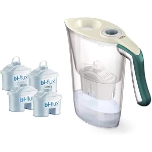 Laica Cana filtranta Tosca Alb/Verde + 4 filtre Bi-flux
