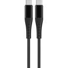 Cablu de date / adaptor Lemontti USB-C Male la USB-C Male, 60W, 2m, Black