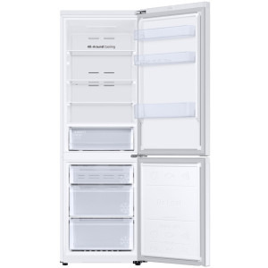 Samsung RB34C600DWW/EF, 344 L, Clasa D, No Frost, Digital Inverter, All Around Cooling, SpaceMax, AI Energy, Smart Things, Control electronic, 185 cm, Alb