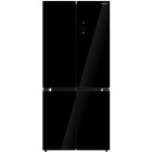 Frigider Side By Side Heinner HSBS-M515MDINVHGBKE++, 515 L, Clasa E, No Frost, Inverter, InoxCool, Vario Temp, Control electronic, Iluminare LED, 190 cm, Negru