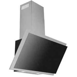 Tornado decorativa Ester 800, Putere de absorbtie 800 m3/h, 3 trepte, Clasa B, 60 cm, Negru/Inox