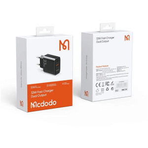 Mcdodo 1x USB, 2x USB-C, Fast Charge 65W, GaN5, Black