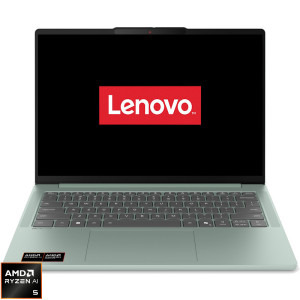 Laptop Lenovo 14'' IdeaPad Slim 5 14AGP11, WUXGA OLED, Procesor AMD Ryzen™ AI 5 430 (8M Cache, up to 4.5 GHz), 16GB DDR5, 1TB SSD, AMD Radeon 840M, No OS, Breeze Moss