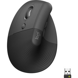 Logitech Lift Left Vertical Ergonomic, Wireless/Bluetooth, Black
